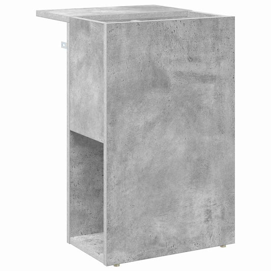 Avlastningsbord Betonggrå 35 x 40 x 55 cm Konstruert tre