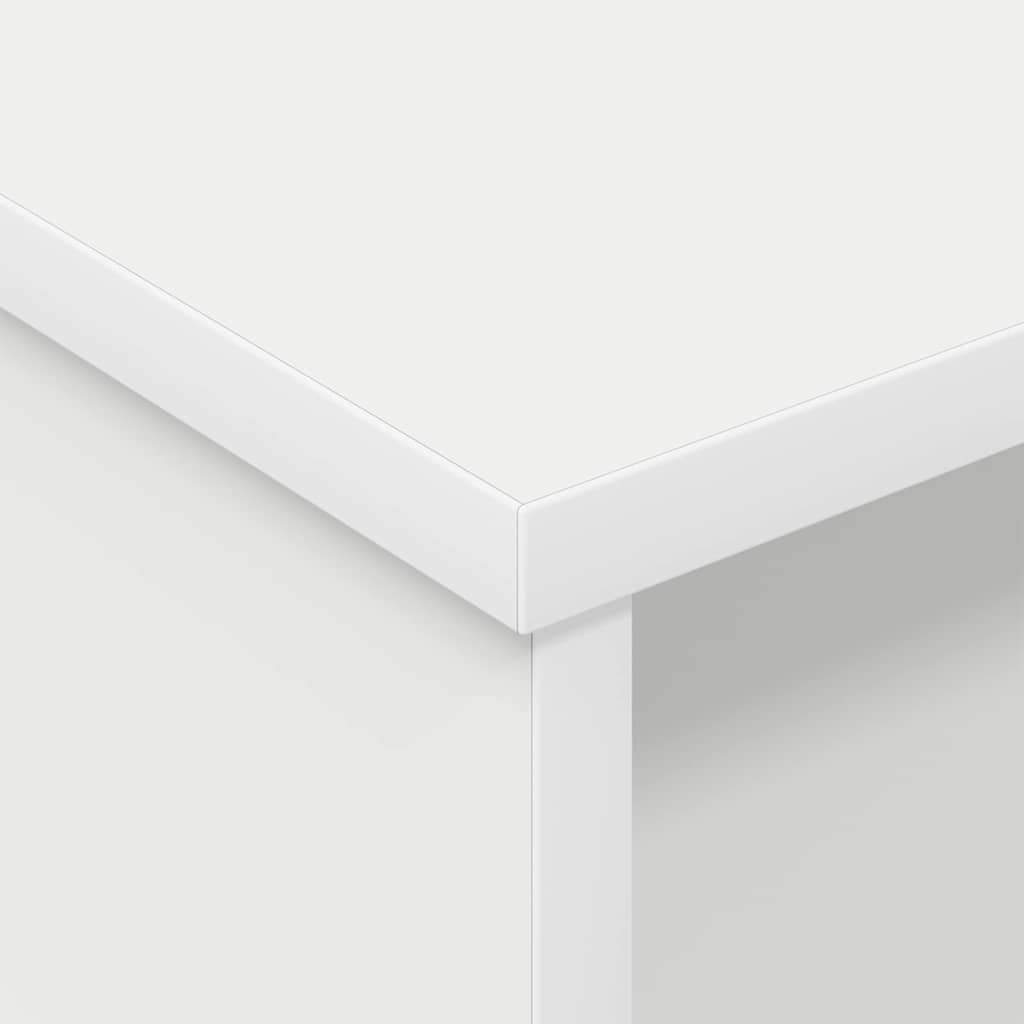 Nattbord 2 pcs Hvit 40 x 31 x 15 cm Konstruert tre