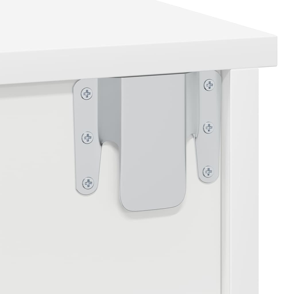 Nattbord 2 pcs Hvit 40 x 31 x 15 cm Konstruert tre