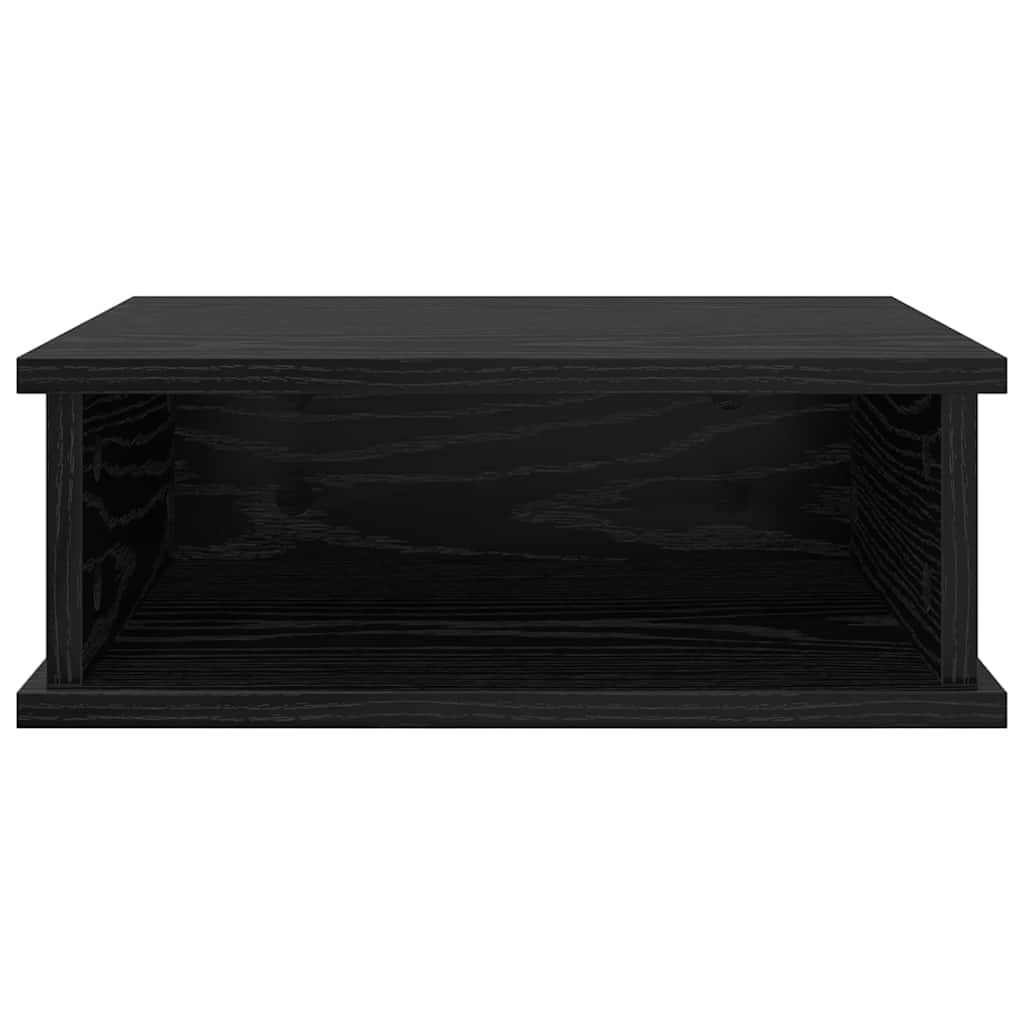 Nattbord 2 pcs Svart Eik 40 x 31 x 15 cm Konstruert tre