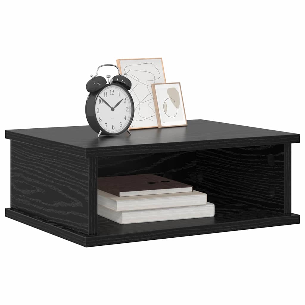 Nattbord 2 pcs Svart Eik 40 x 31 x 15 cm Konstruert tre