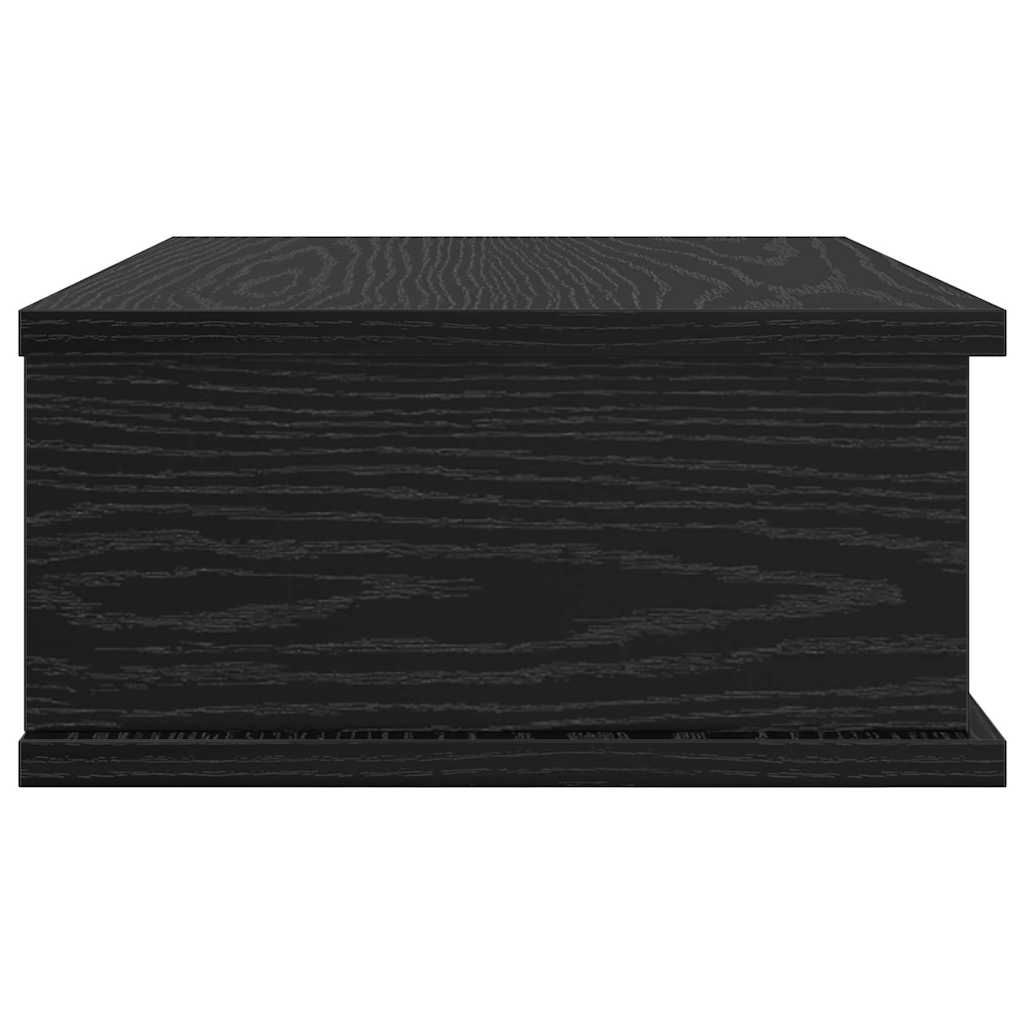 Nattbord 2 pcs Svart Eik 40 x 31 x 15 cm Konstruert tre