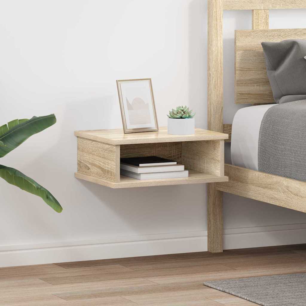 Nattbord 2 pcs Sonoma eik 40 x 31 x 15 cm Konstruert tre