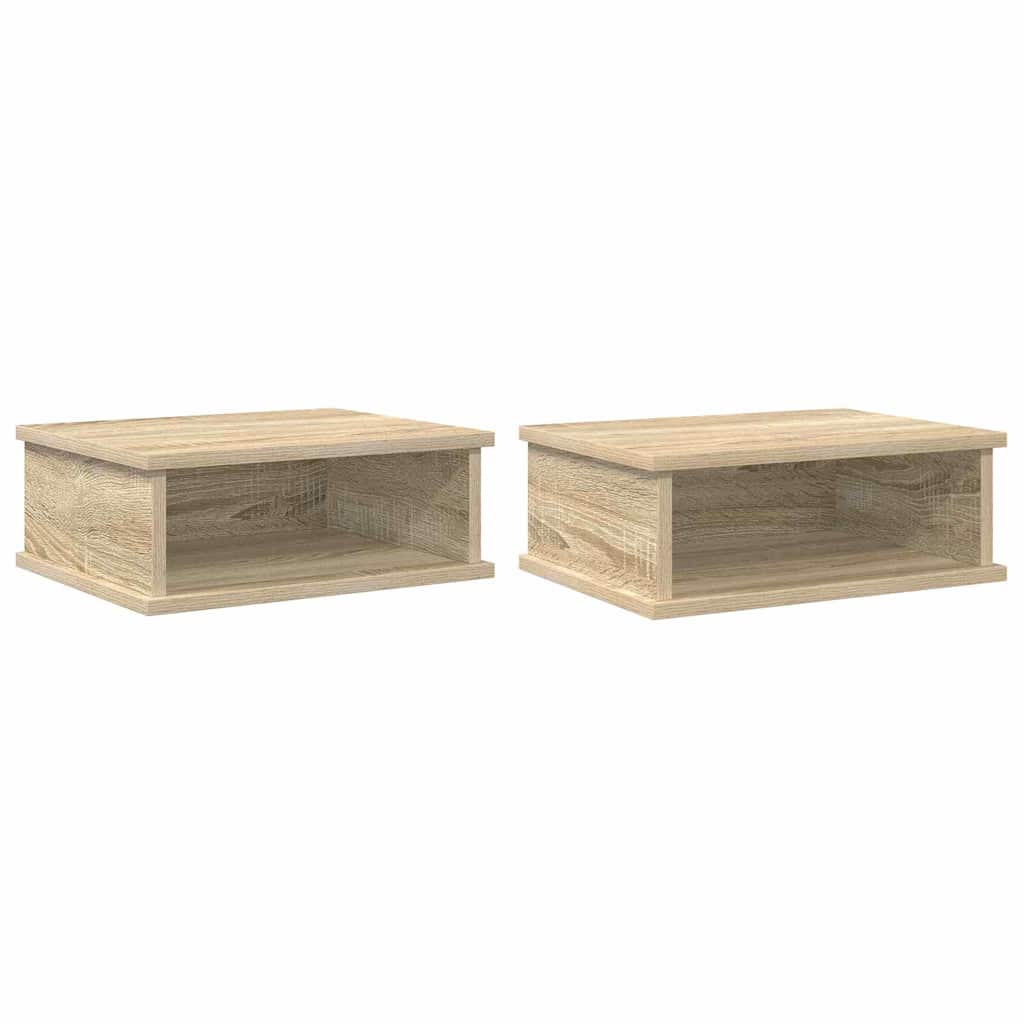 Nattbord 2 pcs Sonoma eik 40 x 31 x 15 cm Konstruert tre