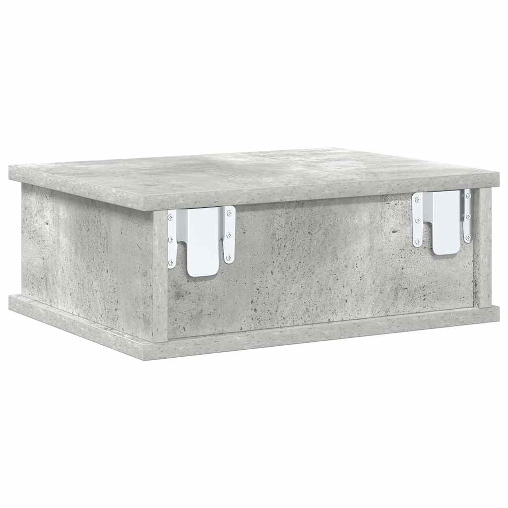 Nattbord Betonggrå 40 x 31 x 15 cm Konstruert tre