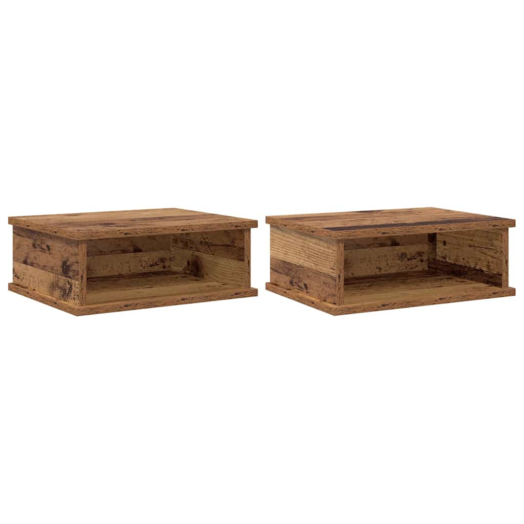 Nattbord 2 pcs Gammelt tre 40 x 31 x 15 cm Konstruert tre