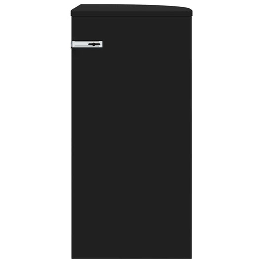 Avlastningsbord Svart 29,6 x 29,6 x 60 cm Konstruert tre