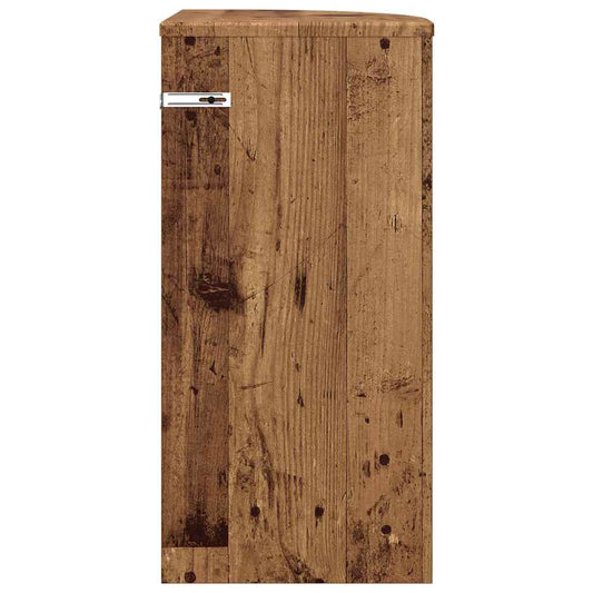 Avlastningsbord Gammelt tre 29,6 x 29,6 x 60 cm Konstruert tre
