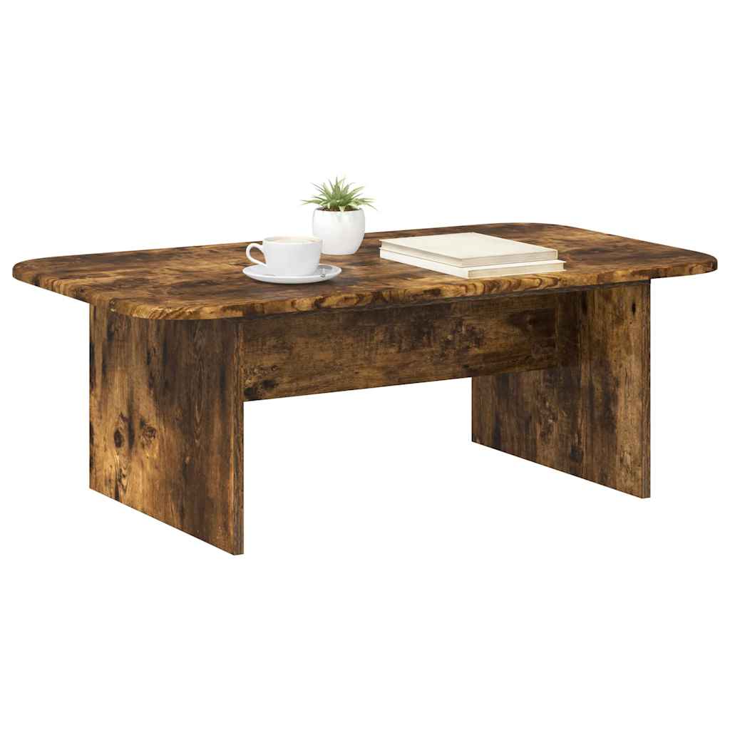 Kaffebord Røkt eik 93 x 53 x 33 cm Konstruert tre