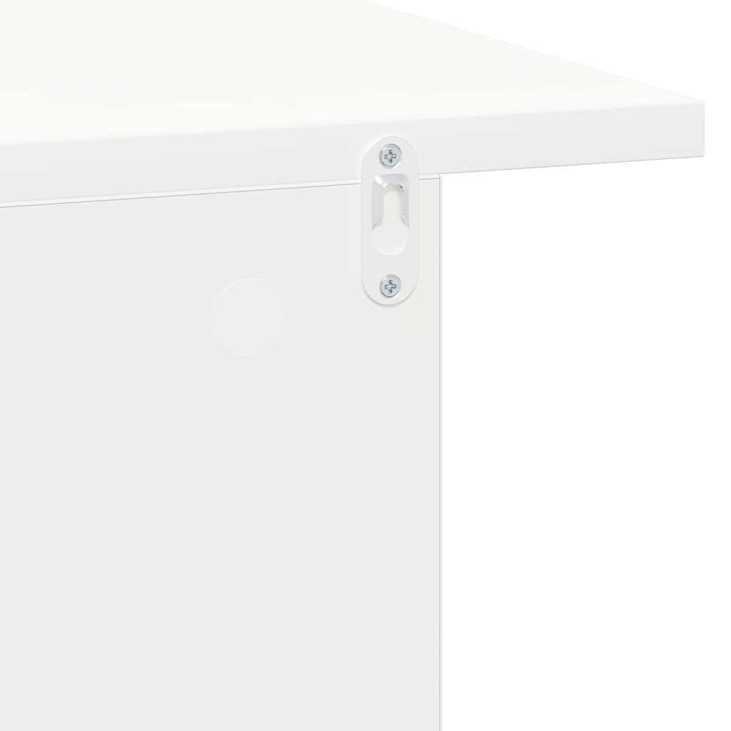 Nattbord 2 pcs Hvit 40 x 30 x 25 cm Konstruert tre