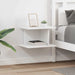 Nattbord 2 pcs Hvit 40 x 30 x 25 cm Konstruert tre
