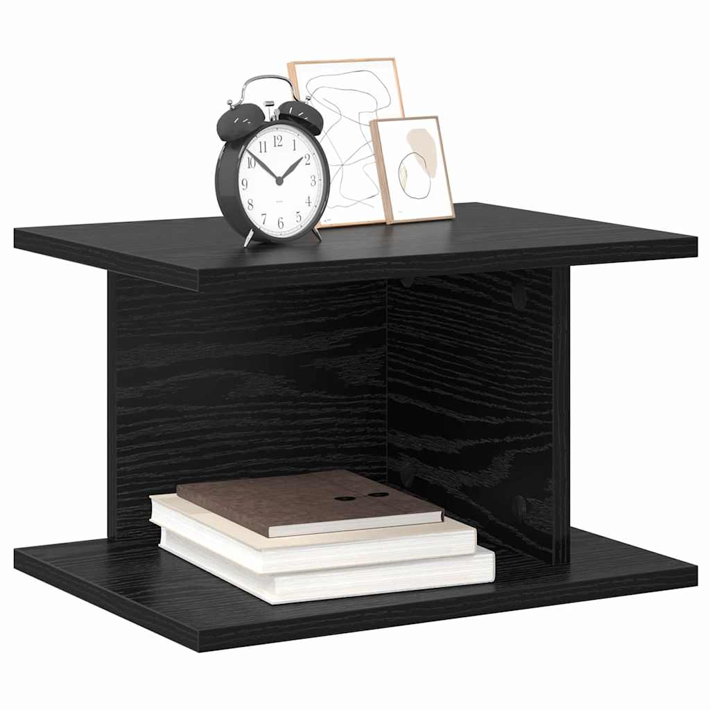 Nattbord Svart Eik 40 x 30 x 25 cm Konstruert tre