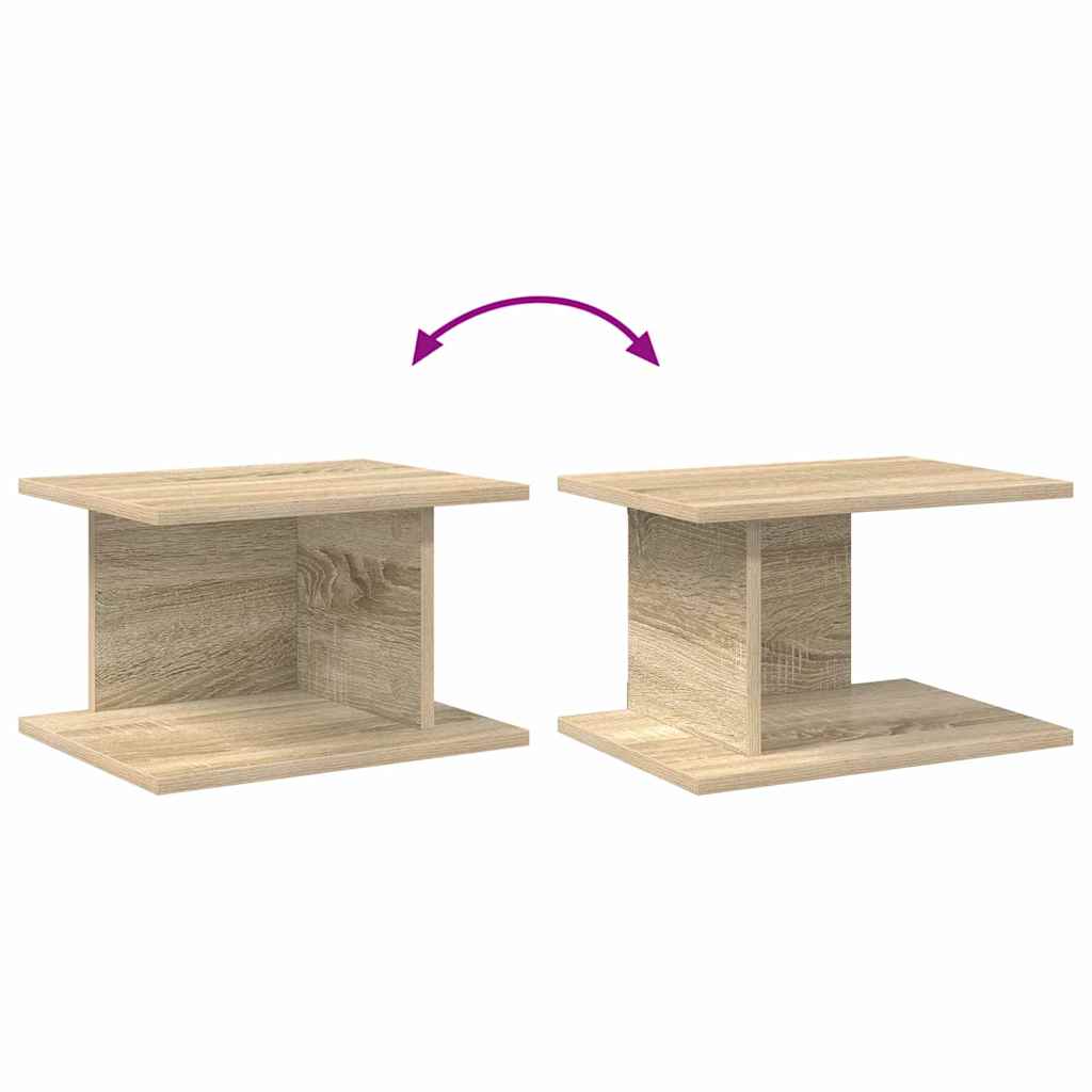 Nattbord 2 pcs Sonoma eik 40 x 30 x 25 cm Konstruert tre
