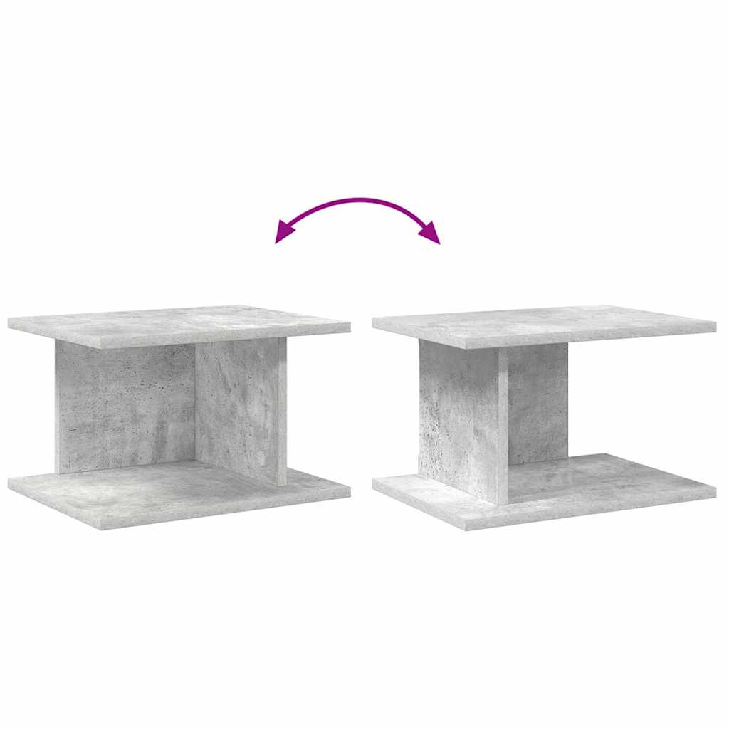 Nattbord 2 pcs Betonggrå 40 x 30 x 25 cm Konstruert tre