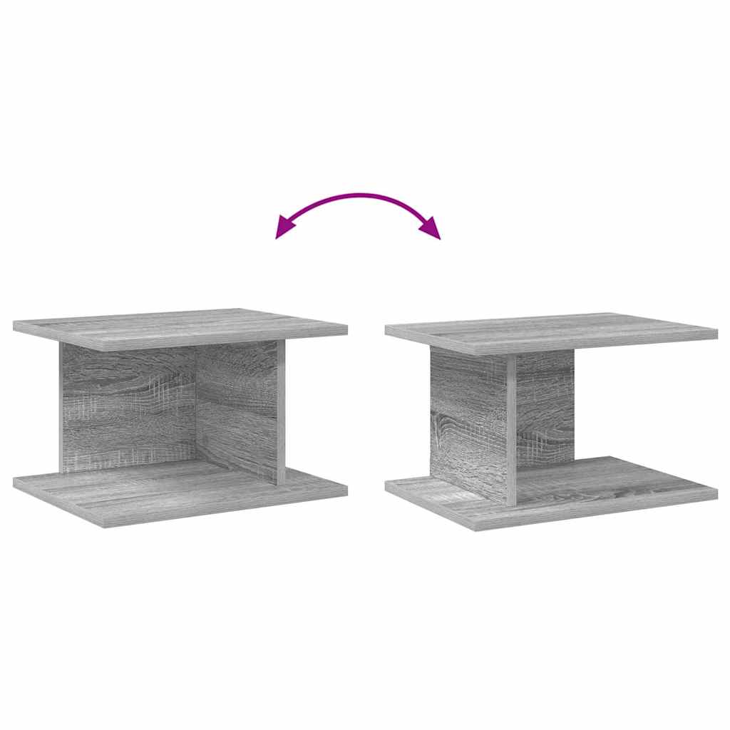 Nattbord 2 pcs Grå Sonoma 40 x 30 x 25 cm Konstruert tre