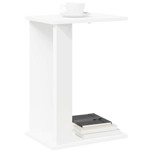 Avlastningsbord Hvit 35 x 25 x 50 cm Konstruert tre