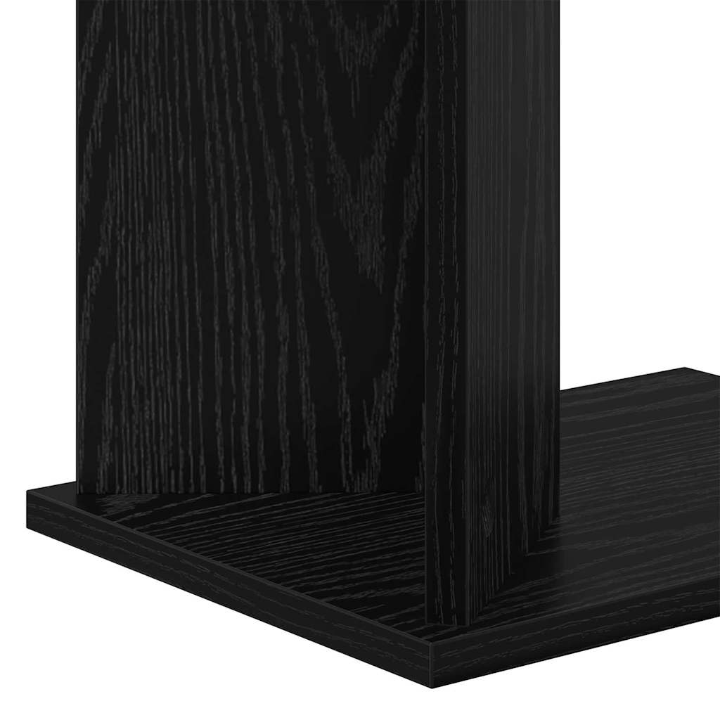 Avlastningsbord Svart Eik 35 x 25 x 50 cm Konstruert tre