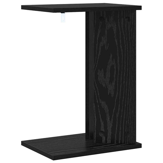 Avlastningsbord Svart Eik 35 x 25 x 50 cm Konstruert tre