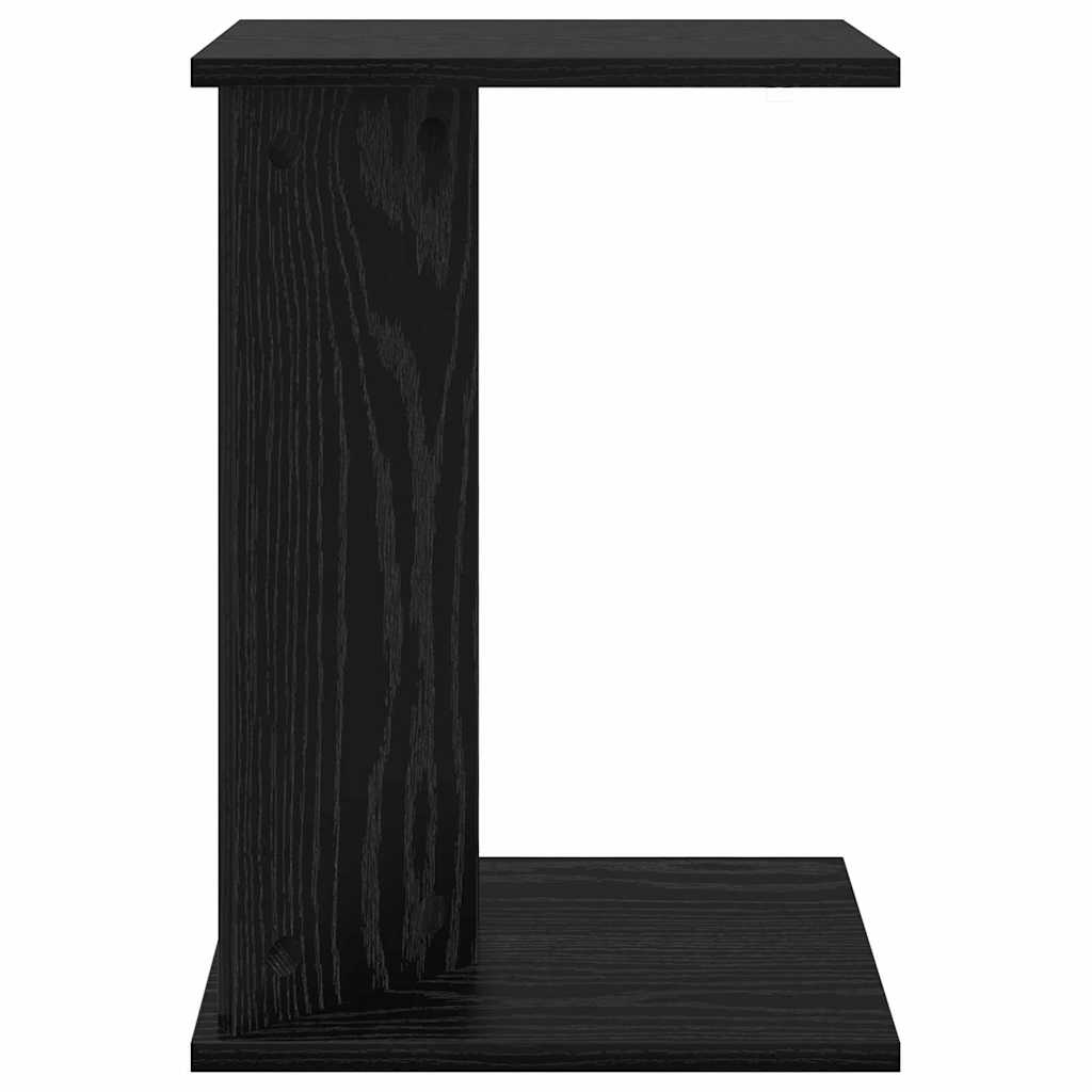 Avlastningsbord Svart Eik 35 x 25 x 50 cm Konstruert tre