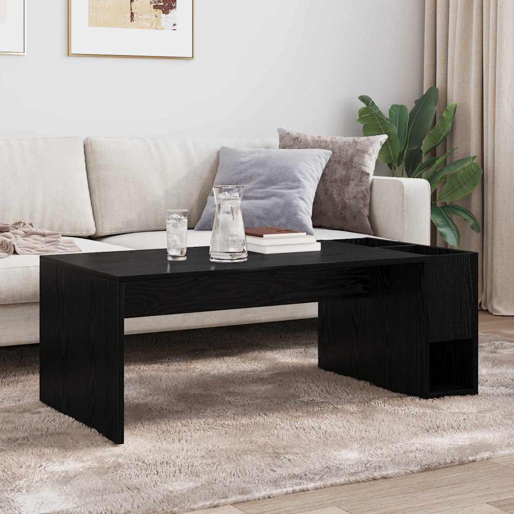 Kaffebord Svart Eik 101,5 x 50 x 37 cm Konstruert tre