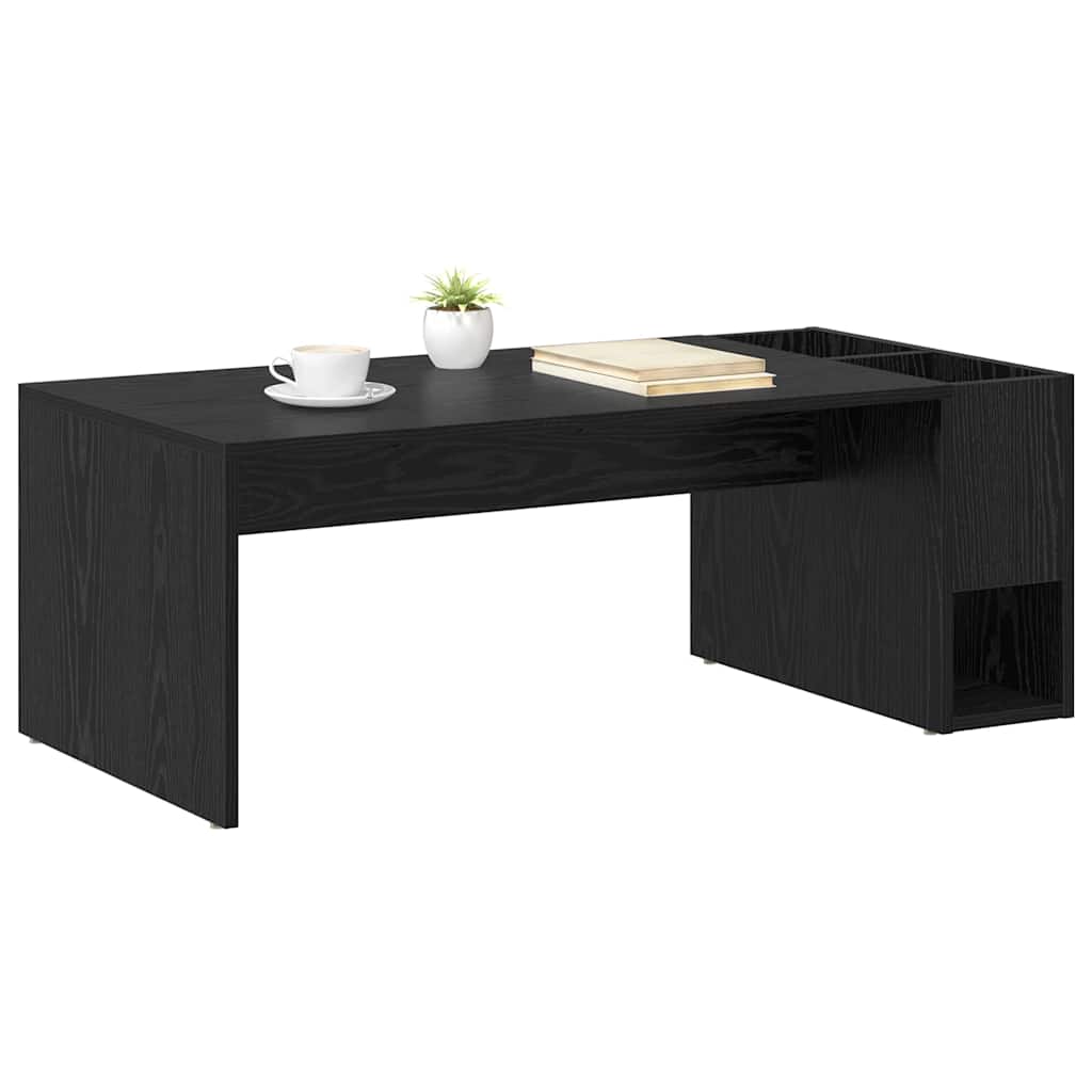 Kaffebord Svart Eik 101,5 x 50 x 37 cm Konstruert tre