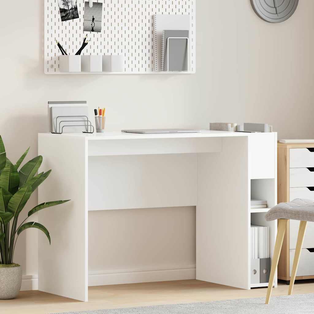 Skrivebord Hvit Konstruert tre 109 x 50 x 78 cm