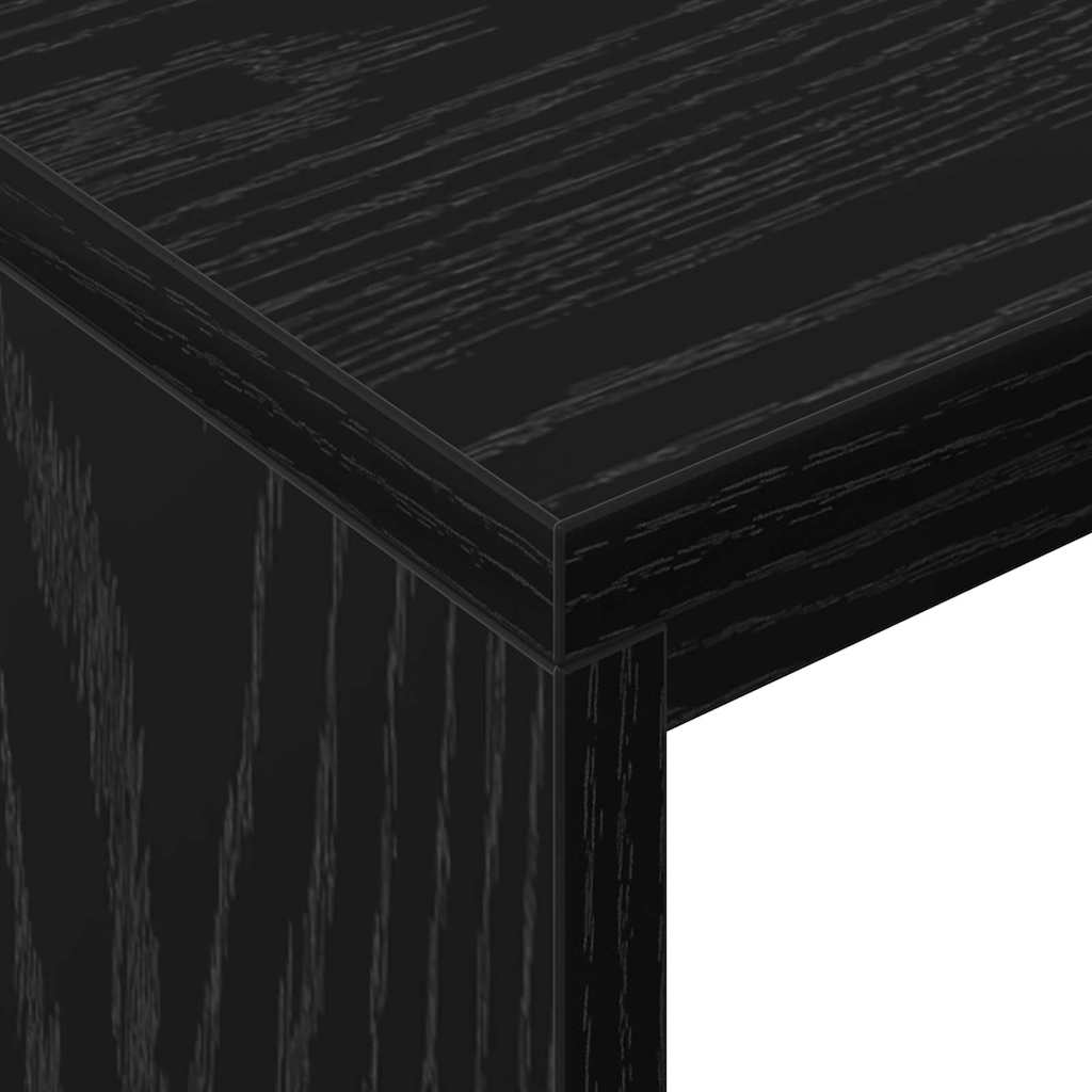 Skrivebord Svart Eik Konstruert tre 109 x 50 x 78 cm