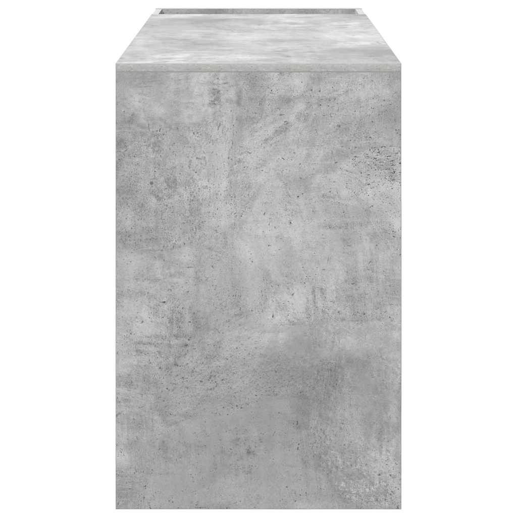 Skrivebord Betonggrå 109 x 50 x 78 cm Konstruert tre