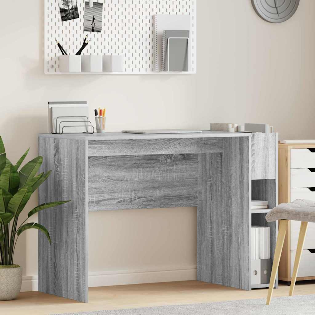 Skrivebord Grå Sonoma 109 x 50 x 78 cm Konstruert tre