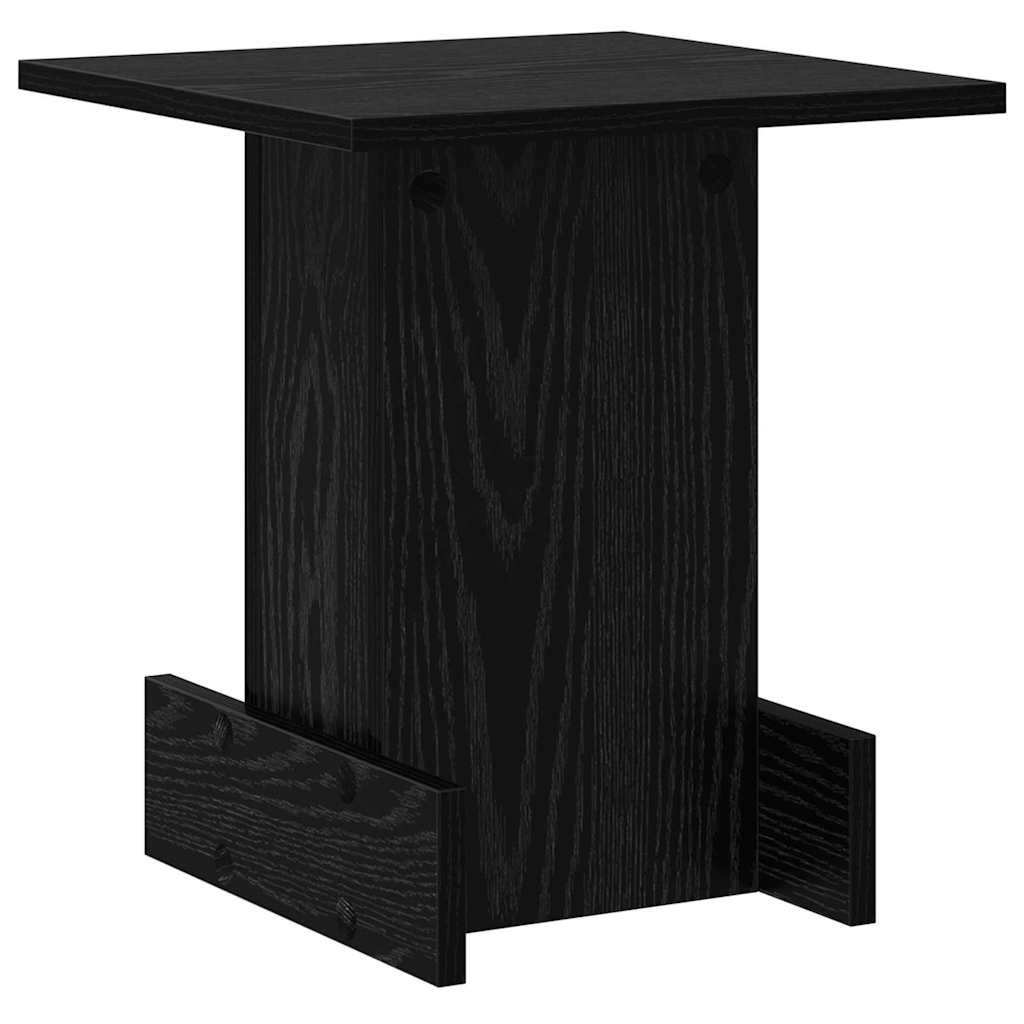 Avlastningsbord Svart Eik 35,5 x 35 x 40 cm Konstruert tre