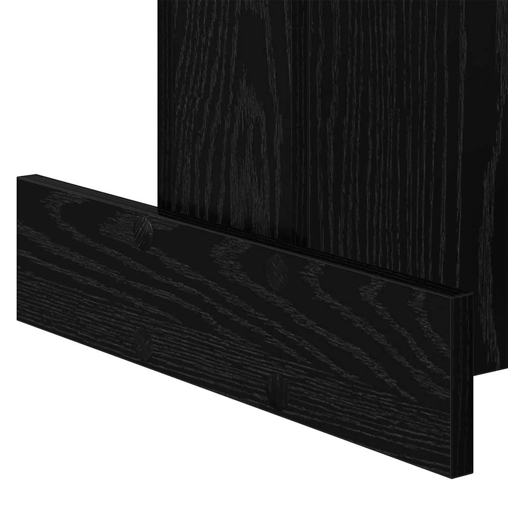 Avlastningsbord Svart Eik 44,5 x 45 x 55 cm Konstruert tre