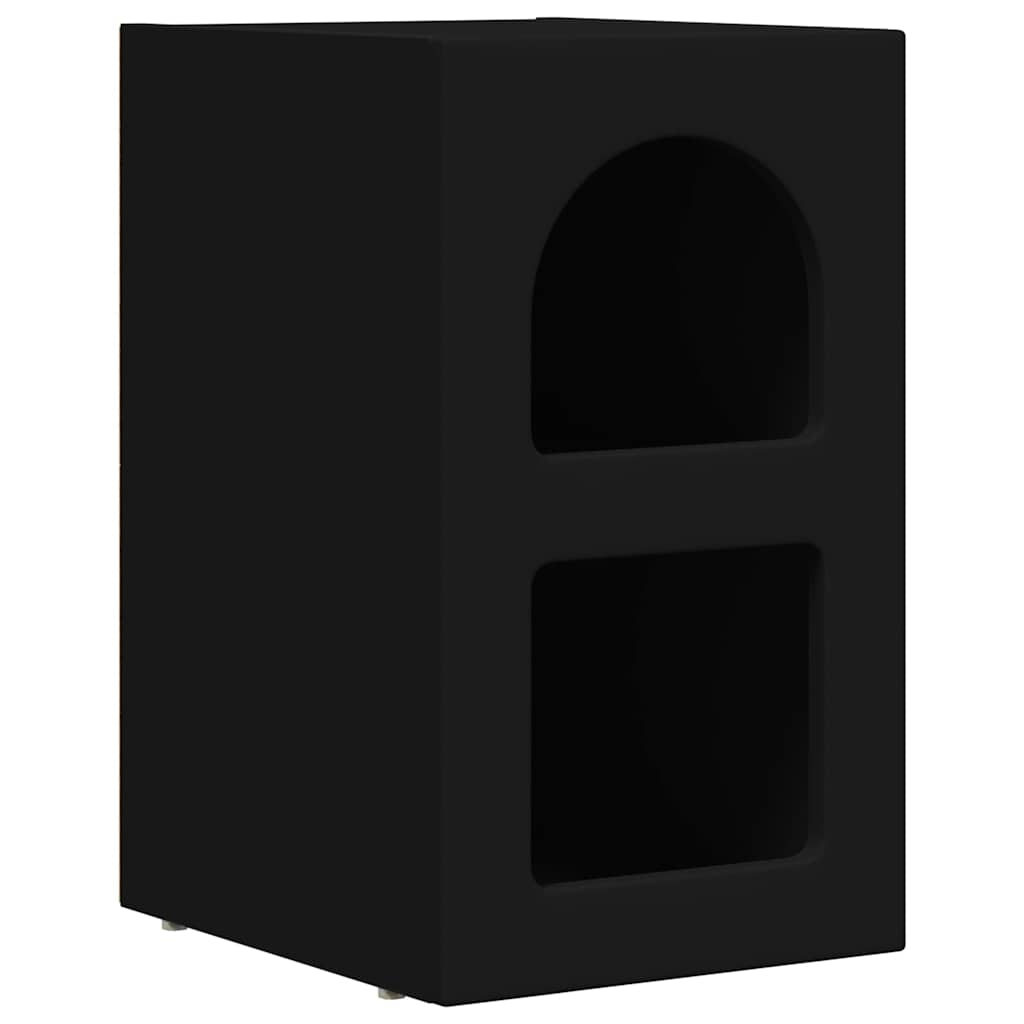 Nattbord ELST Svart 29,5 x 33,5 x 50 cm Konstruert tre