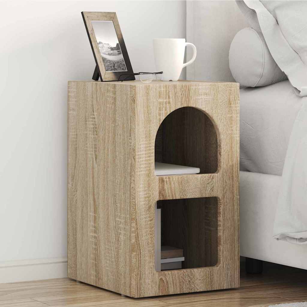 Nattbord ELST 2 stk. Sonoma eik 29,5 x 33,5 x 50 cm