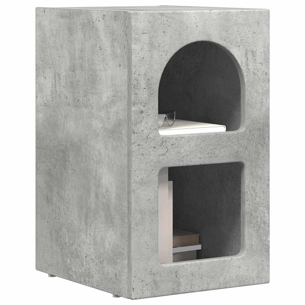 Nattbord ELST 2 stk. Betonggrå 29,5 x 33,5 x 50 cm