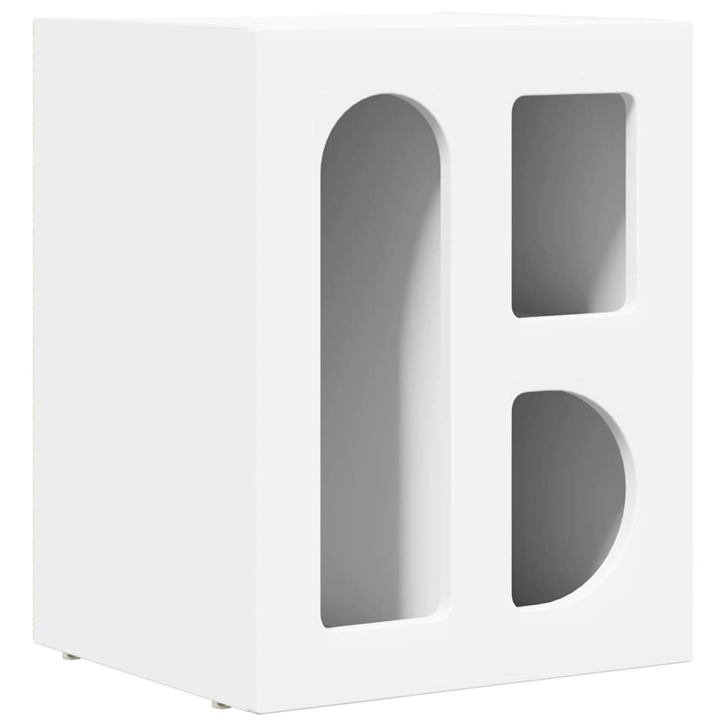 Nattbord ELST 2 stk. Hvit 40 x 35 x 50 cm Konstruert tre