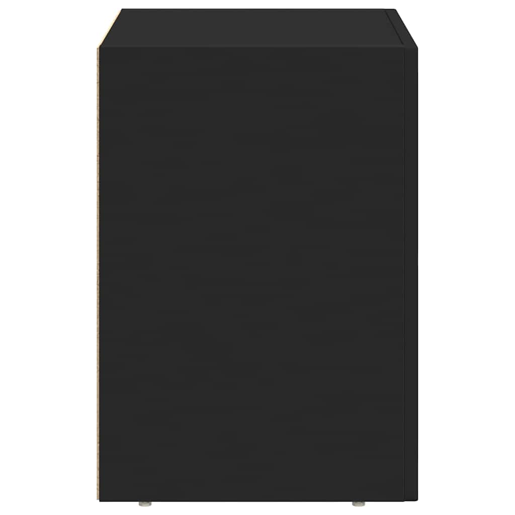 Nattbord ELST 2 stk. Svart 40 x 35 x 50 cm Konstruert tre