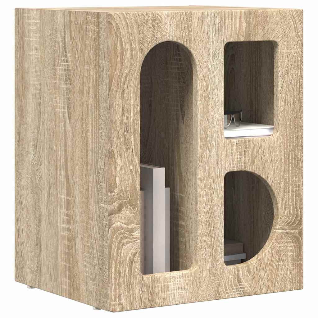 Nattbord ELST Sonoma eik 40 x 35 x 50 cm Konstruert tre