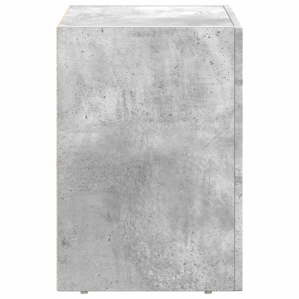 Nattbord ELST Betonggrå 40 x 35 x 50 cm Konstruert tre