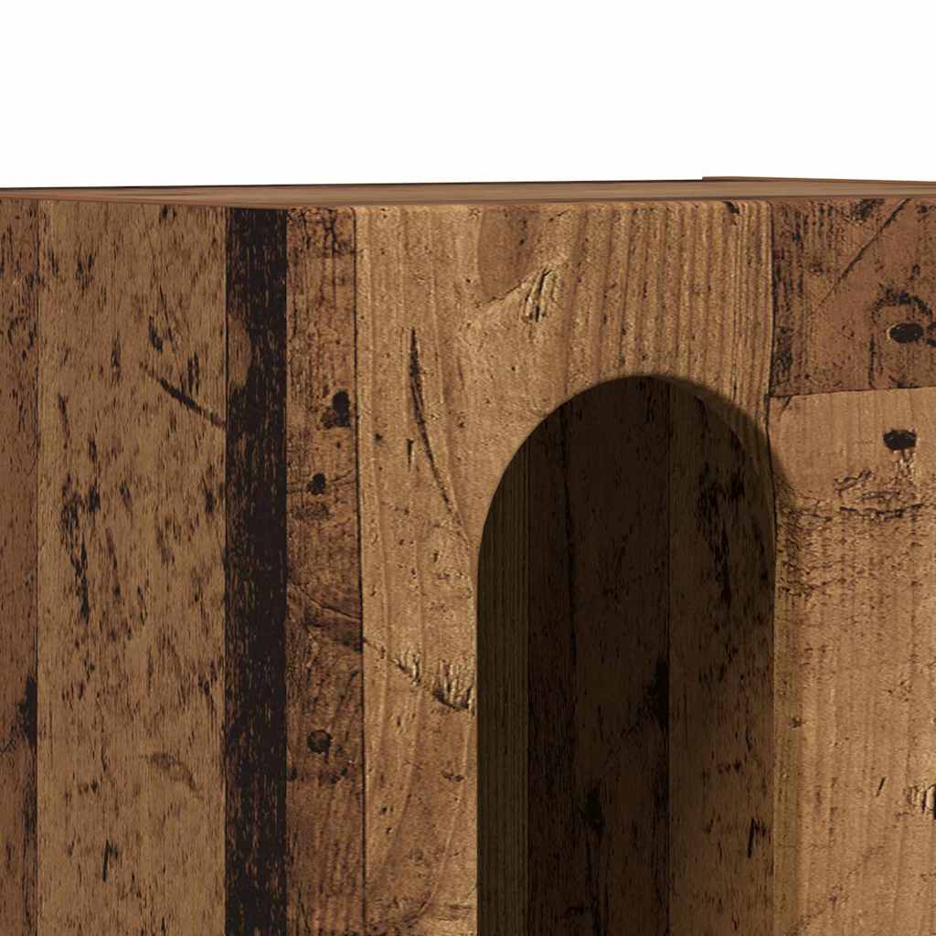 Nattbord ELST 2 stk. Gammelt tre 40 x 35 x 50 cm Konstruert tre