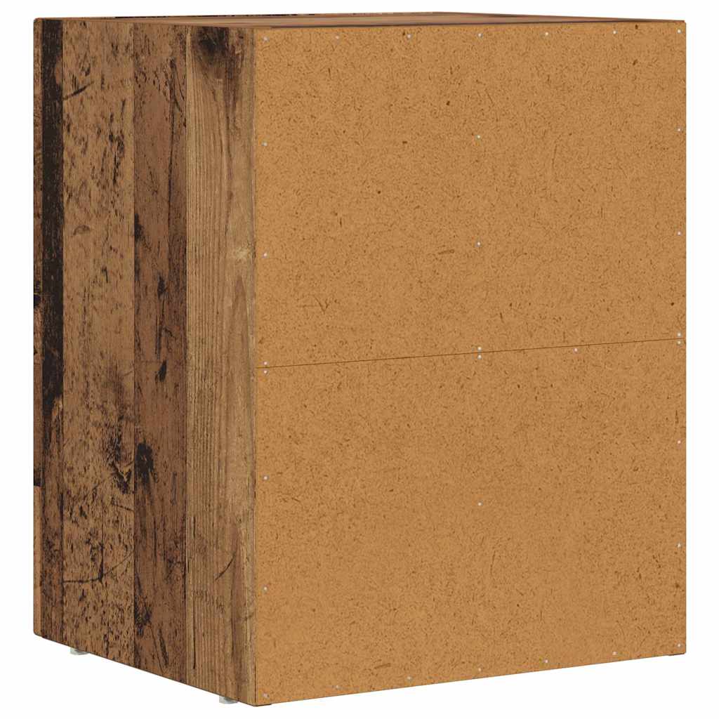 Nattbord ELST 2 stk. Gammelt tre 40 x 35 x 50 cm Konstruert tre