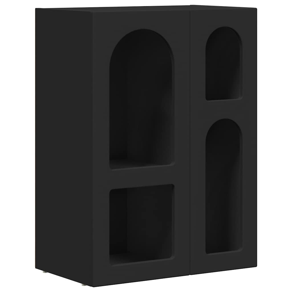 Serviesskap ELST Svart 59 x 35 x 80.5 cm Konstruert tre