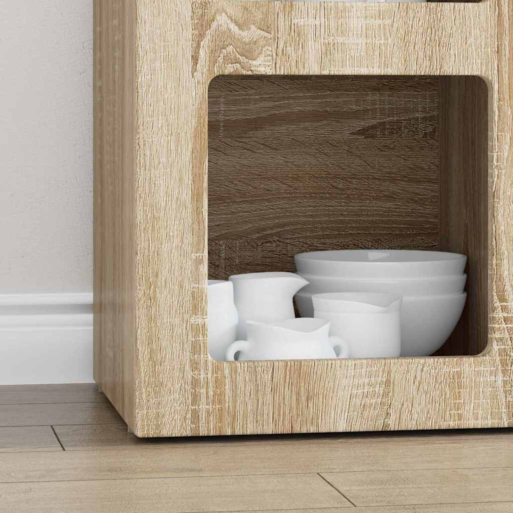 Serviesskap ELST Sonoma eik 59 x 35 x 80.5 cm Konstruert tre