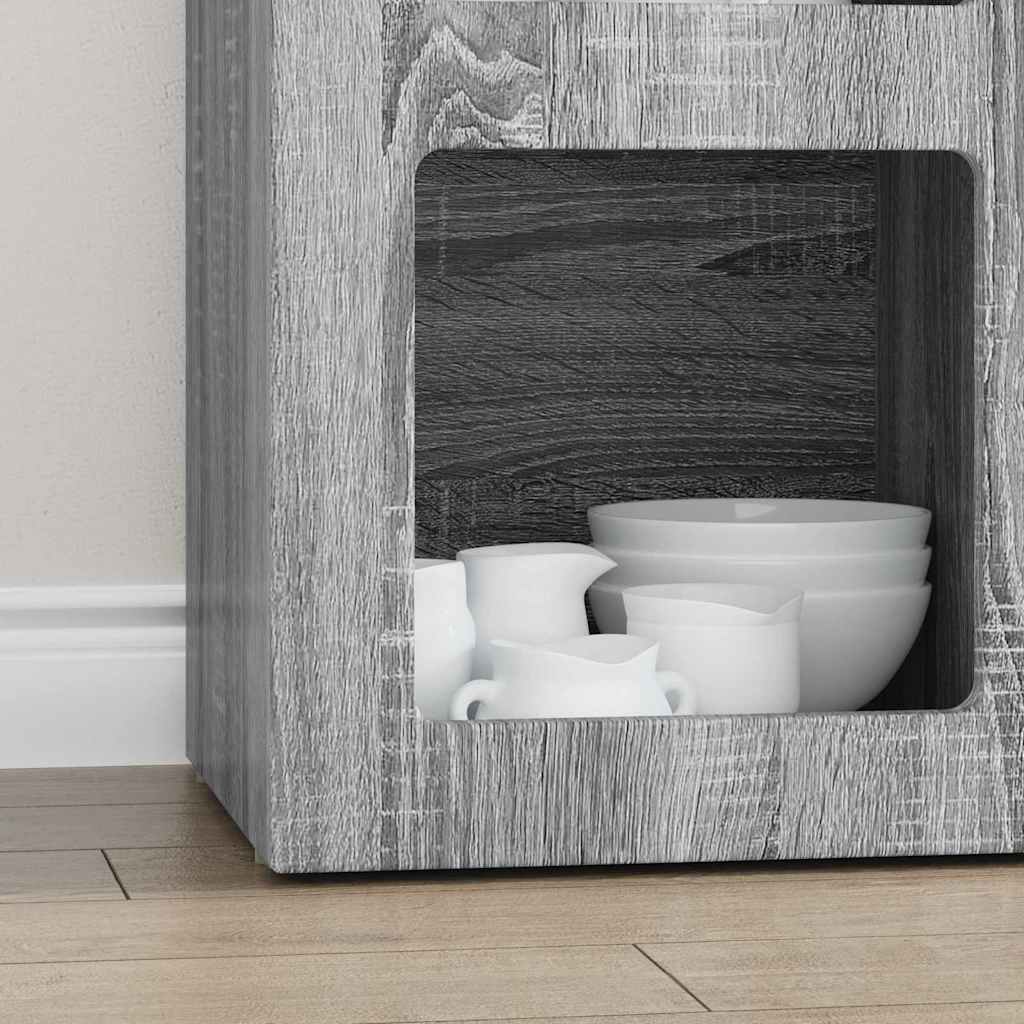 Serviesskap ELST Grå Sonoma 59 x 35 x 80.5 cm Konstruert tre