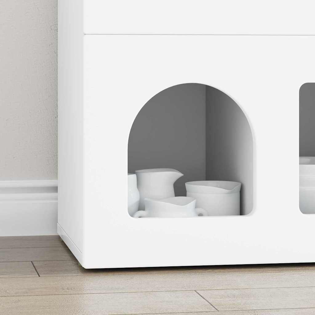 Serviesskap ELST Hvit 80,5 x 35 x 59 cm Konstruert tre