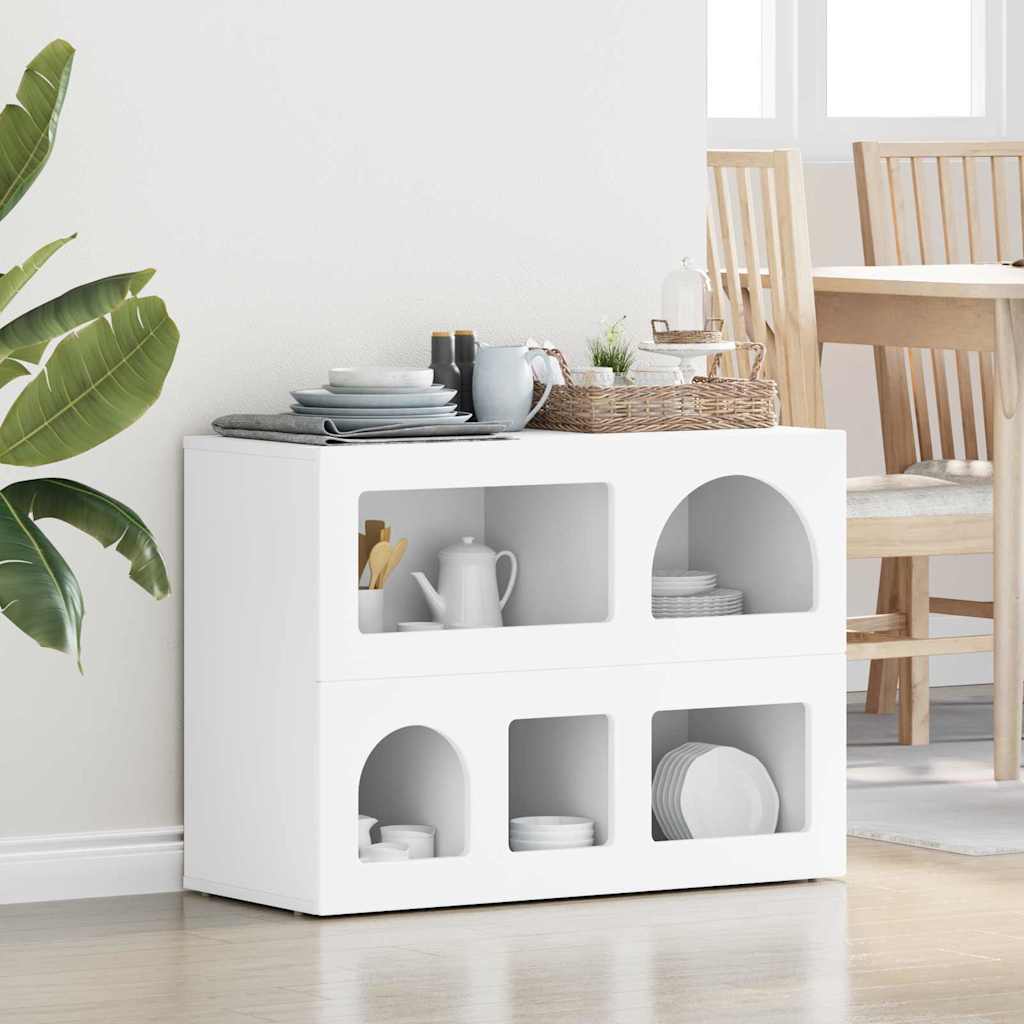 Serviesskap ELST Hvit 80,5 x 35 x 59 cm Konstruert tre