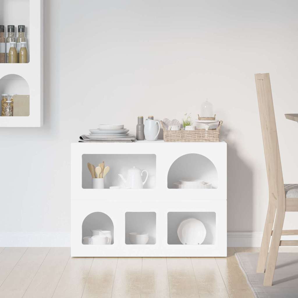 Serviesskap ELST Hvit 80,5 x 35 x 59 cm Konstruert tre