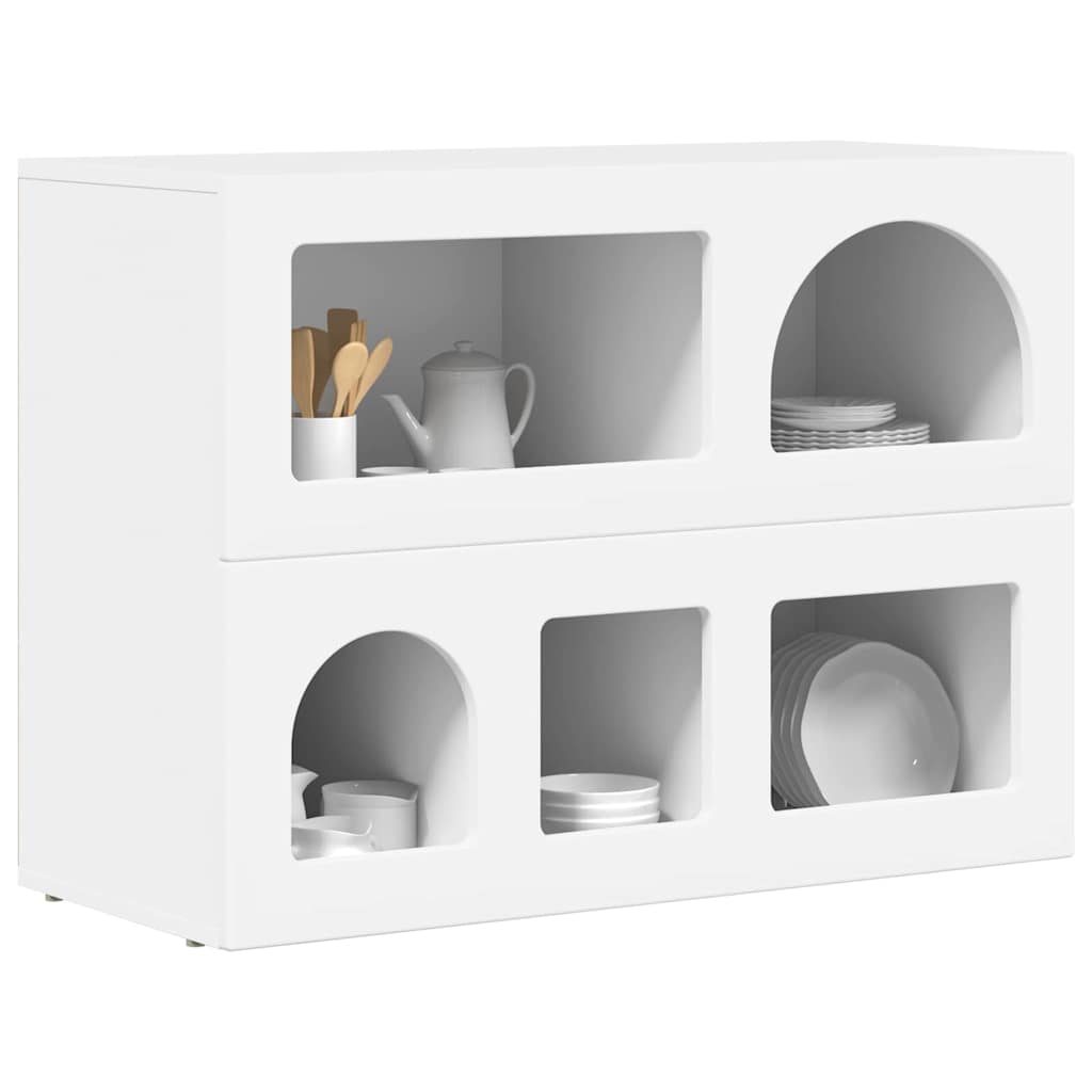Serviesskap ELST Hvit 80,5 x 35 x 59 cm Konstruert tre