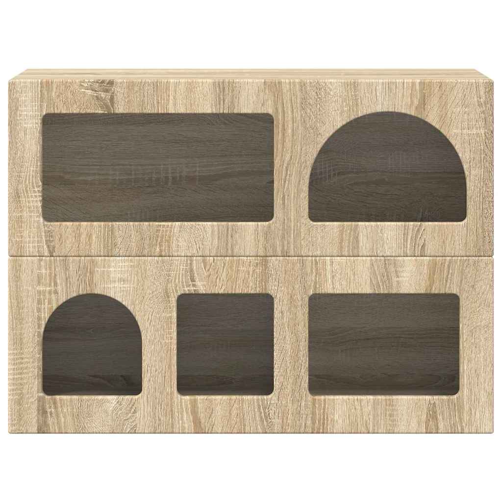 Serviesskap ELST Sonoma eik 80,5 x 35 x 59 cm Konstruert tre