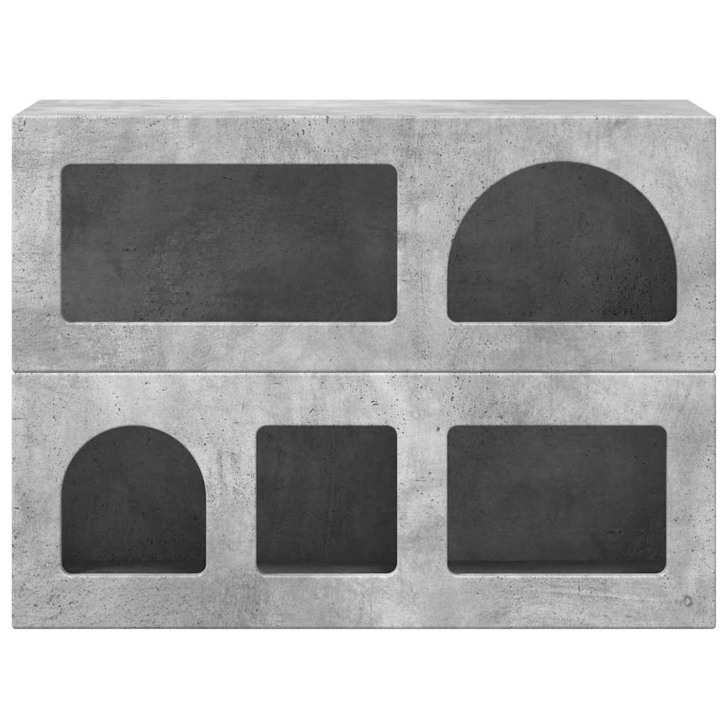 Serviesskap ELST Betonggrå 80,5 x 35 x 59 cm Konstruert tre
