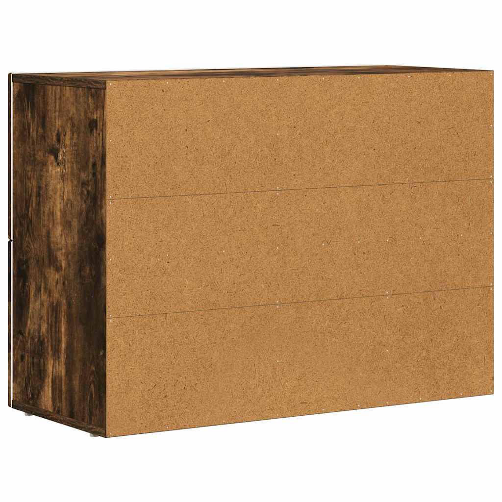 Serviesskap ELST Røkt eik 80,5 x 35 x 59 cm Konstruert tre